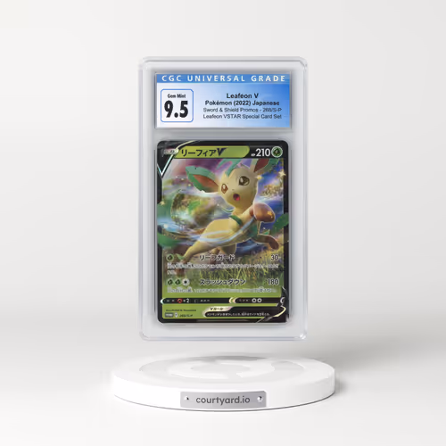2019 Sword & Shield Promos #268/S-P Leafeon V - Holo Leafeon VSTAR Special Card Set (CGC 10 GEM MINT)