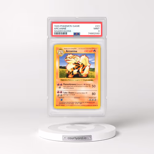 1999 Pokémon Game #23 Arcanine - Shadowless (PSA 9 MINT)
