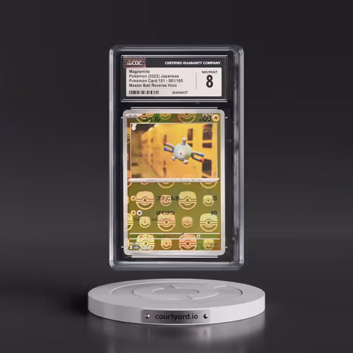 2023 Pokémon Card 151 #081/165 Magnemite - Reverse Holo Master Ball (CGC 8 NM-MT)