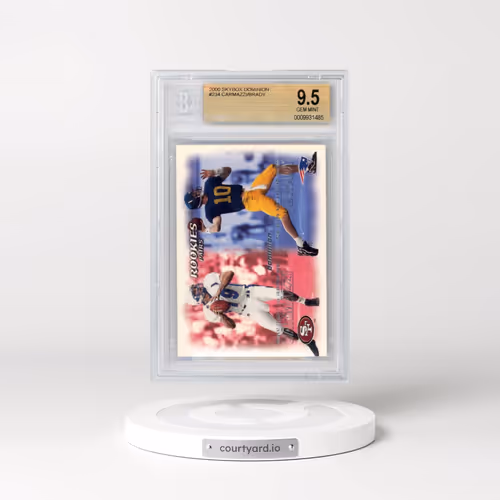 2000 Skybox Dominion #234 Giovanni Carmazzi/Tom Brady (BGS 9.5 GEM MINT)
