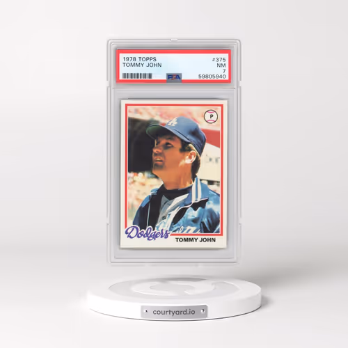 1978 Topps #375 Tommy John (PSA 7 NM)