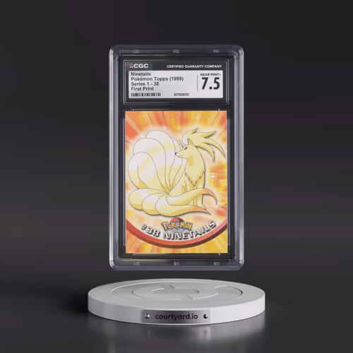 1999 Series 1 (Oval Nintendo Seal) #38 Ninetails - First Print (Blue Topps Logo) (CGC 7.5 NM+)