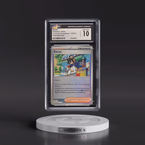 2025 Prismatic Evolutions - PRE EN #113/131 Kieran - Poké Ball Holo (CGC 10 GEM MINT)