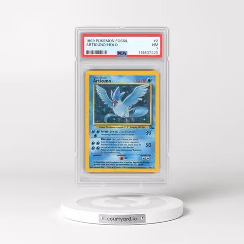 1999 Pokémon Fossil #2 Articuno - Holo (PSA 7 NM)