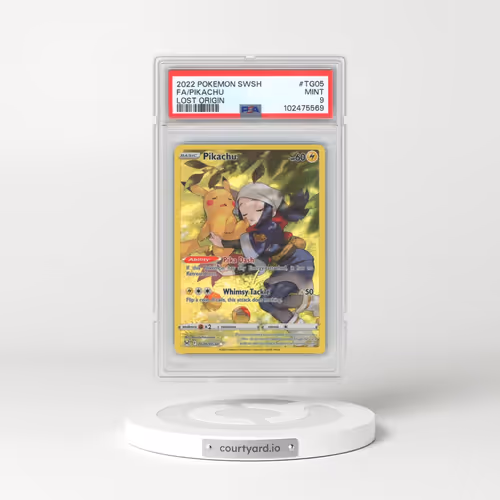 2022 Pokémon Sword & Shield Lost Origin #TG05 Pikachu - Full Art (PSA 9 MINT)