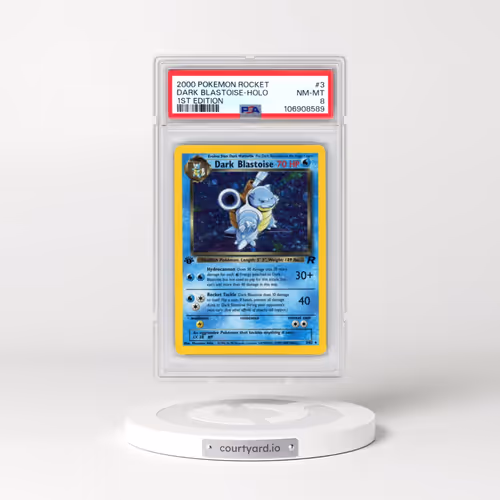 2000 Pokémon Rocket #3 Dark Blastoise - 1st Edition Holo (PSA 8 NM-MT)