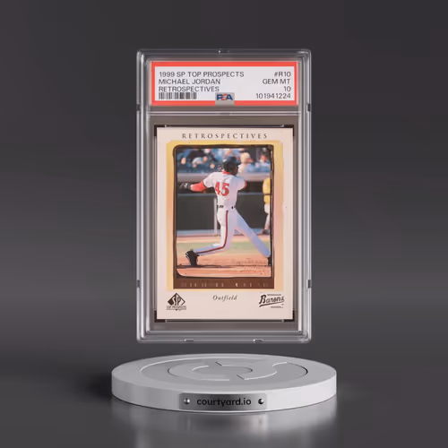 1999 SP Top Prospects Retrospectives #R10 Michael Jordan (PSA 10 GEM MINT)