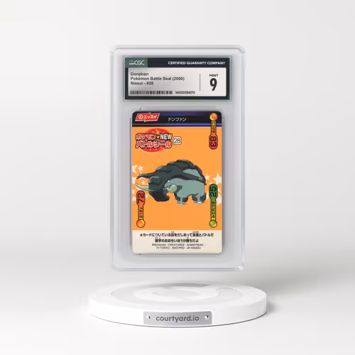 2000 Pokémon Battle Seal (White stars in background) - Japanese #28 Donphan (CGC 9 MINT)