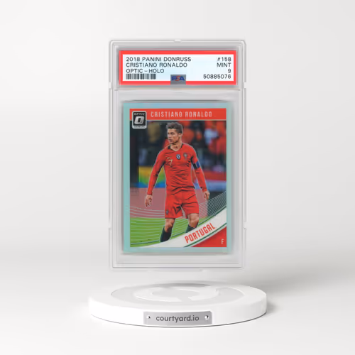 2018 Panini Donruss #158 Cristiano Ronaldo - Optic-Holo (PSA 9 MINT)