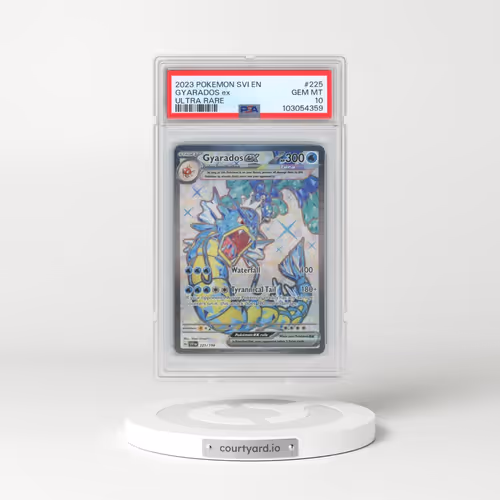 2023 Pokémon Svi EN-Scarlet & Violet #225 Gyarados EX - Holo Ultra Rare (PSA 10 GEM MINT)