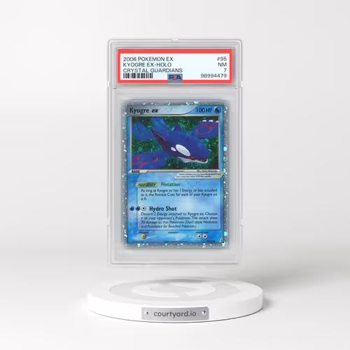 2006 Pokémon EX Crystal Guardians #95 Kyogre EX - Holo Holo (PSA 7 NM)