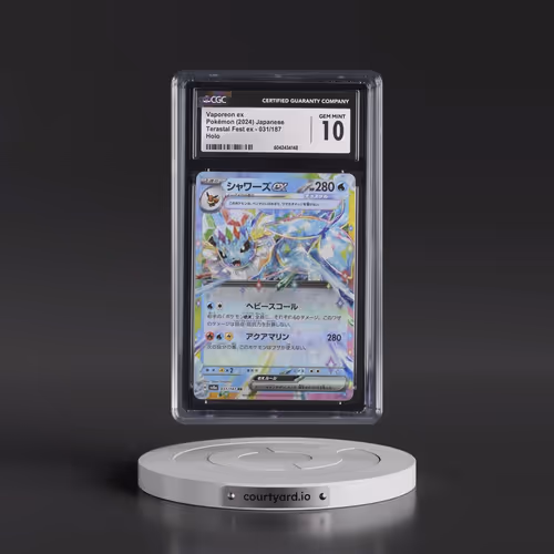 2024 Pokémon Sv8a-Terastal Fest EX #031 Vaporeon EX - Holo (CGC 10 GEM MINT)