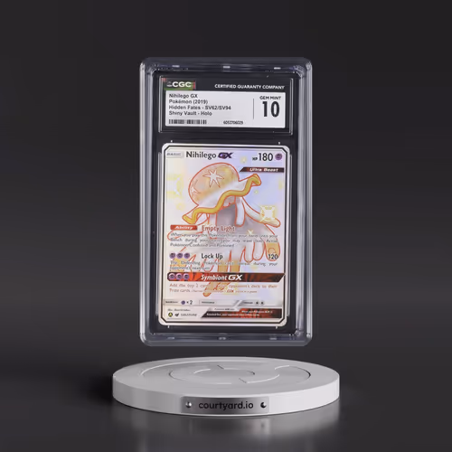2019 Hidden Fates #SV62/SV94 Nihilego GX - Shiny Vault Holo (CGC 10 GEM MINT)