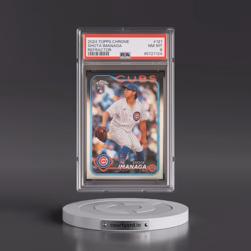 2024 Topps Chrome #121 Shota Imanaga - Refractor (PSA 8 NM-MT)