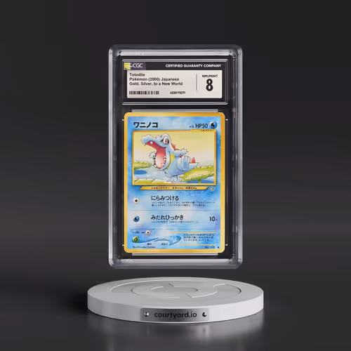 1999 Gold, Silver, to a New World Totodile - With Rarity Symbol (CGC 8 NM-MT)