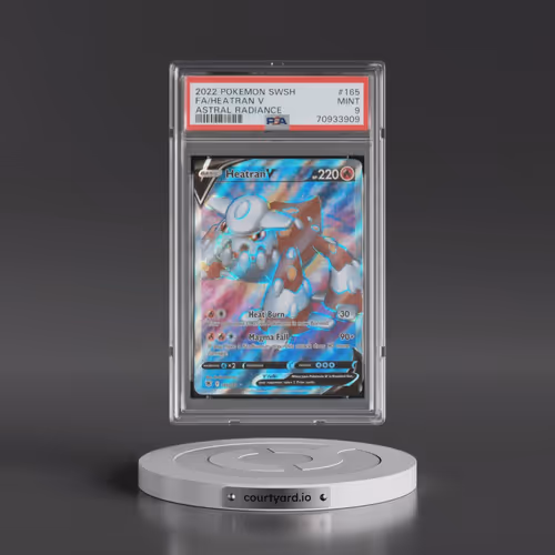 2022 Pokémon Sword & Shield Astral Radiance #165 Heatran V - Holo Full Art (PSA 9 MINT)