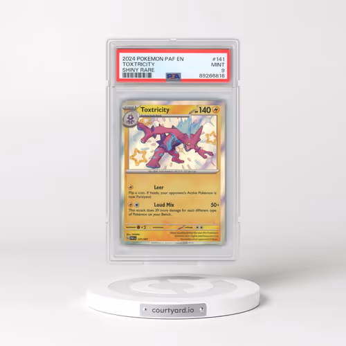 2024 Pokémon Paf EN-Paldean Fates #141 Toxtricity - Shiny Rare (PSA 9 MINT)