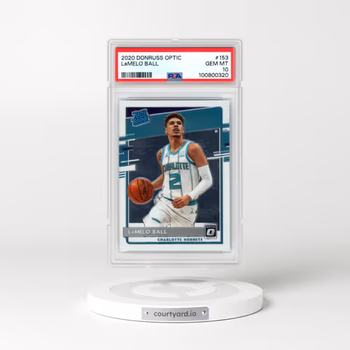 2020 Panini Donruss Optic #153 LaMelo Ball (PSA 10 GEM MINT)