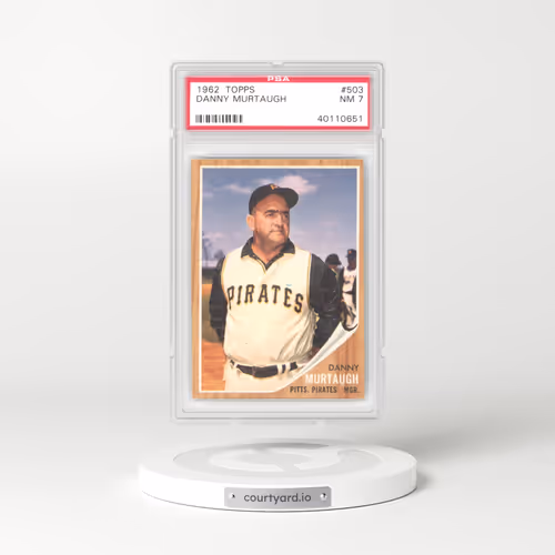 1962 Topps #503 Danny Murtaugh (PSA 7 NM)