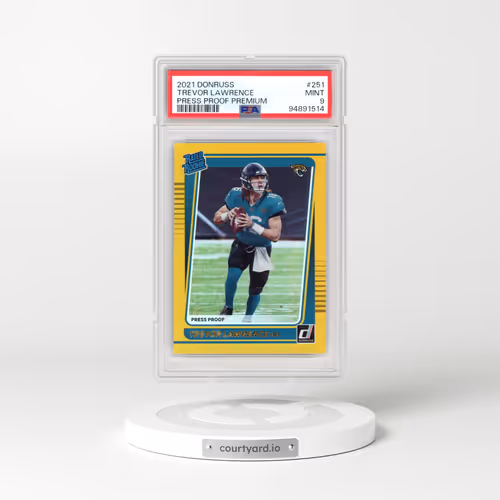 2021 Panini Donruss #251 Trevor Lawrence - Press Proof Premium (PSA 9 MINT)