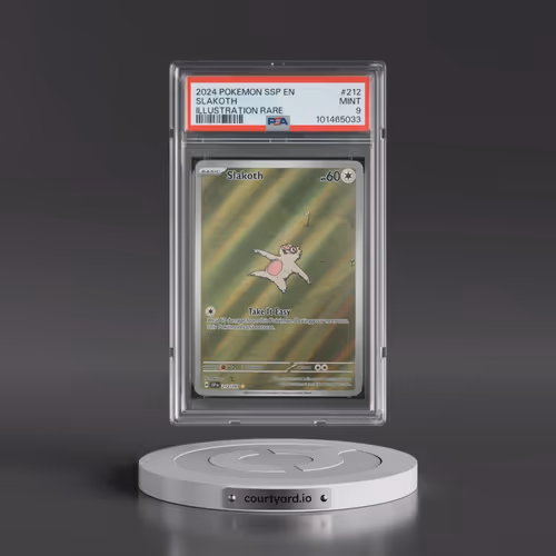 2024 Pokémon Ssp EN-Surging Sparks #212 Slakoth - Illustration Rare (PSA 9 MINT)