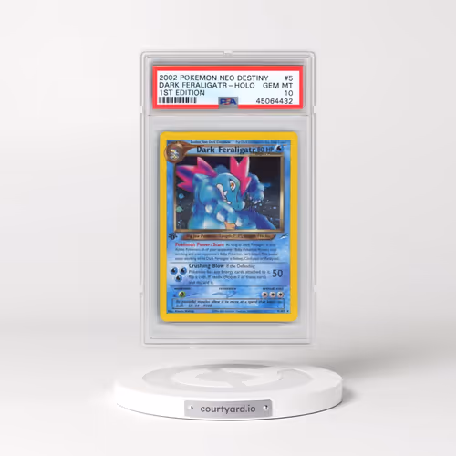 2002 Pokémon Neo Destiny #5 Dark Feraligatr - 1st Edition Holo (PSA 10 GEM MINT)