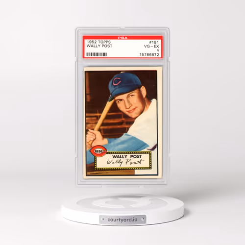 1952 Topps #151 Wally Post (PSA 4 VG-EX)