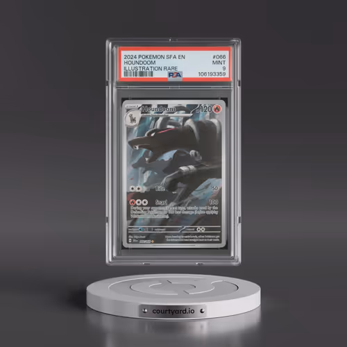 2024 Pokémon Sfa EN-Shrouded Fable #066 Houndoom - Illustration Rare (PSA 9 MINT)