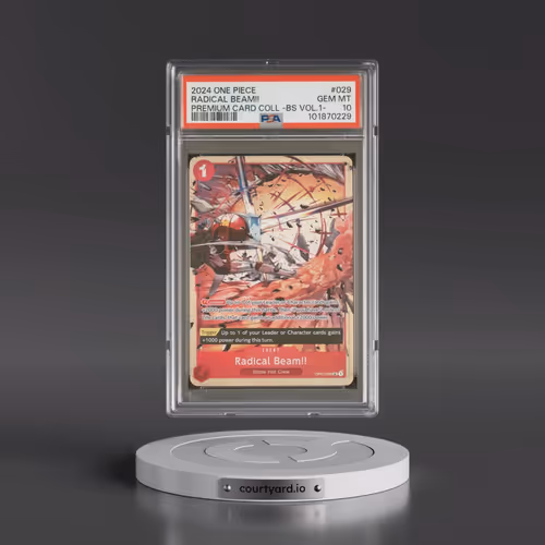 2024 One Piece Premium Card Collection -Best Selection Vol.1 #029 Radical Beam!! (PSA 10 GEM MINT)