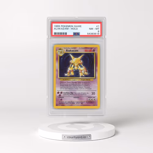 1999 Pokémon Game #1 Alakazam - Holo (PSA 8 NM-MT)