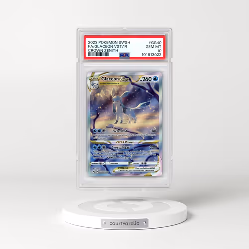 2023 Pokémon Sword and Shield Crown Zenith #GG40 Glaceon Vstar - Full Art (PSA 10 GEM MINT)