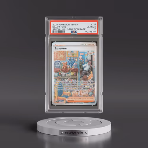 2024 Pokémon Tef EN-Temporal Forces #212 Salvatore - Special Illustration Rare (PSA 10 GEM MINT)
