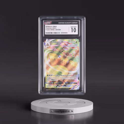 2019 Fusion Strike #023/264 Rillaboom VMAX - Holo (CGC 10 GEM MINT)