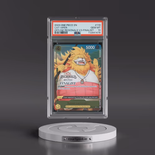 2024 One Piece Offline Regionals Pack 2024 Vol.3 #110 Cat Viper - Finalist (PSA 10 GEM MINT)