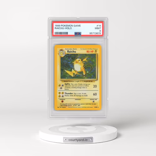 1999 Pokémon Game #14 Raichu - Holo (PSA 9 MINT)