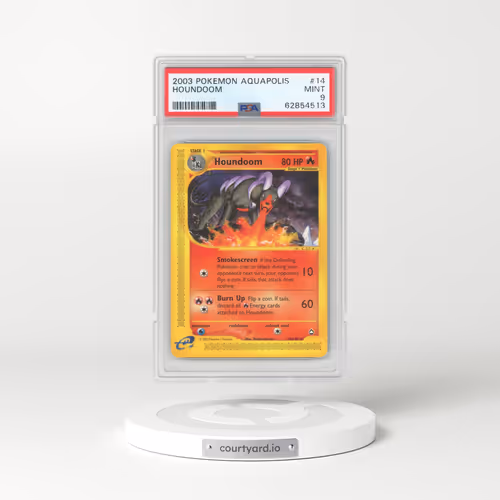 2003 Pokémon Aquapolis #14 Houndoom (PSA 9 MINT)