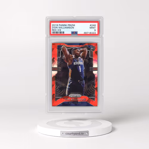 2019 Panini Prizm #248 Zion Williamson - Red Ice (PSA 9 MINT)