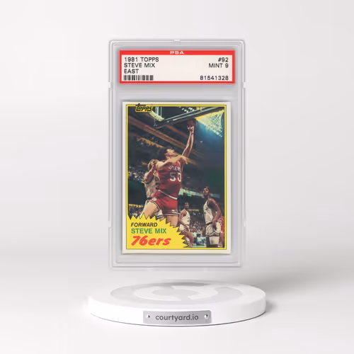 1981 Topps #92 Steve Mix - East (PSA 9 MINT)