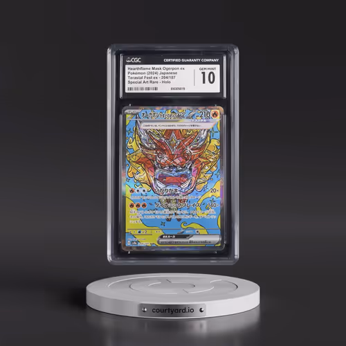 2024 Pokémon Sv8a-Terastal Fest EX #204 Hearthflame Mask Ogerpon EX - Holo Special Art Rare (CGC 10