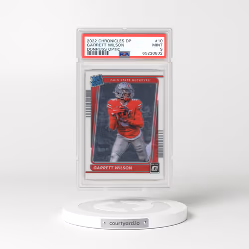 2022 Panini Chronicles Draft Picks Donruss Optic #10 Garrett Wilson (PSA 9 MINT)