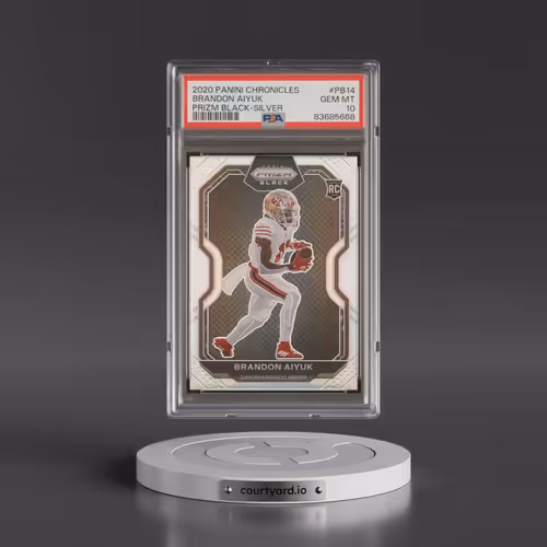 2020 Panini Chronicles Prizm Black #PB14 Brandon Aiyuk - Silver (PSA 10 GEM MINT)