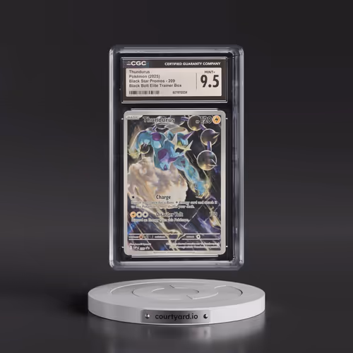 2025 Pokémon Svp EN-SV Black Star Promo #209 Thundurus - Black Bolt Elite Trainer Box (CGC 9.5 MINT+