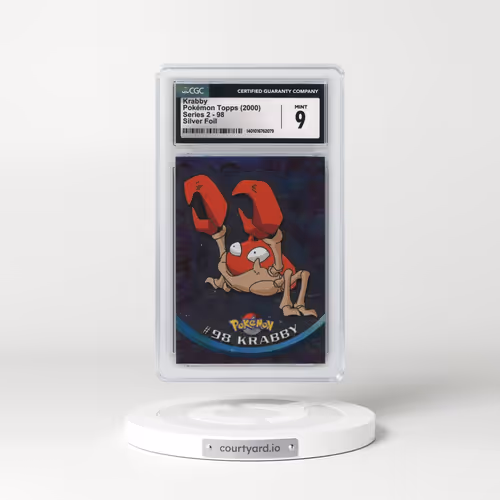 1999 Series 2 (Oval Nintendo Seal) #98 Krabby - Silver Foil (CGC 9 MINT)