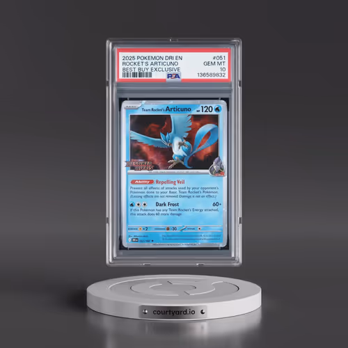 2025 Pokémon Dri EN-Destined Rivals #051 Team Rocket's Articuno - Best Buy Exclusive (PSA 10 GEM MIN