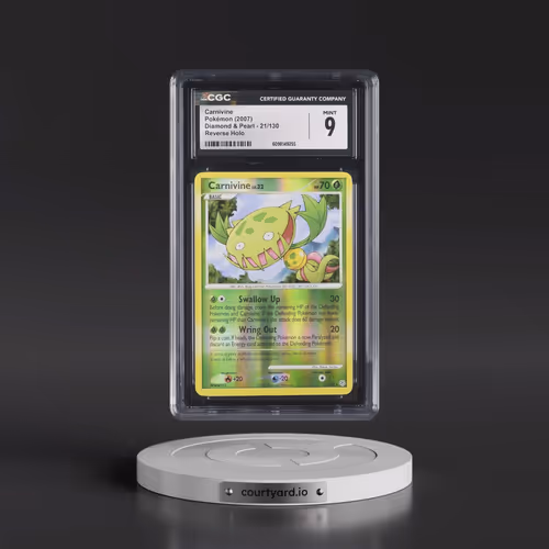2007 Diamond & Pearl #21/130 Carnivine - Reverse Holo (CGC 9 MINT)