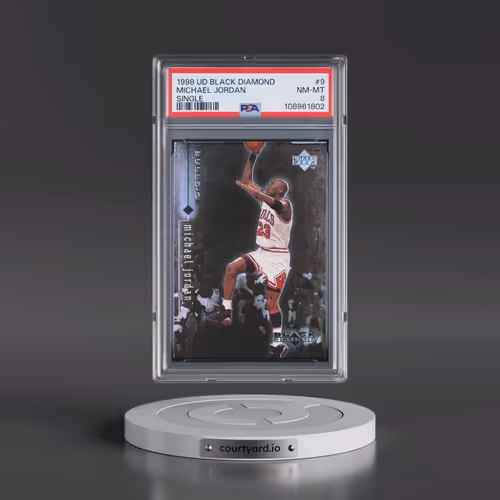 1998 Upper Deck Black Diamond #9 Michael Jordan - Single (PSA 8 NM-MT)