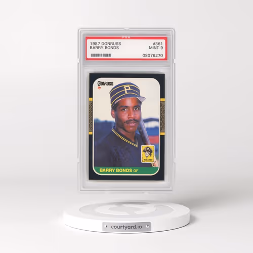1987 Donruss #361 Barry Bonds (PSA 9 MINT)