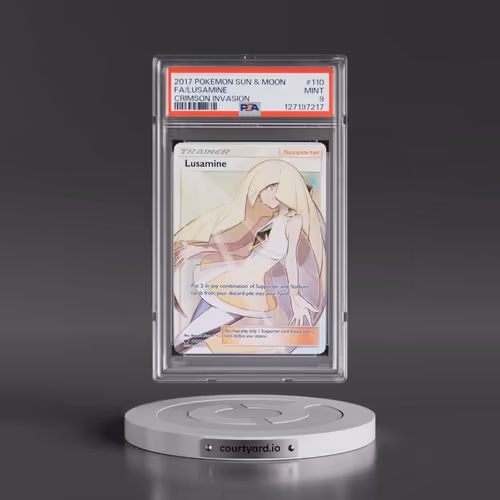 2017 Pokémon Sun & Moon Crimson Invasion #110 Lusamine - Full Art (PSA 9 MINT)