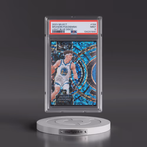 2023 Panini Select #104 Brandin Podziemski - Light Blue Disco (PSA 9 MINT)