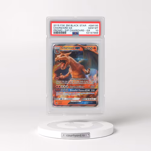 2019 Pokémon SM Black Star Promo #SM195 Charizard GX - Holo Detective Pikachu Charizard-GX (PSA 10 G